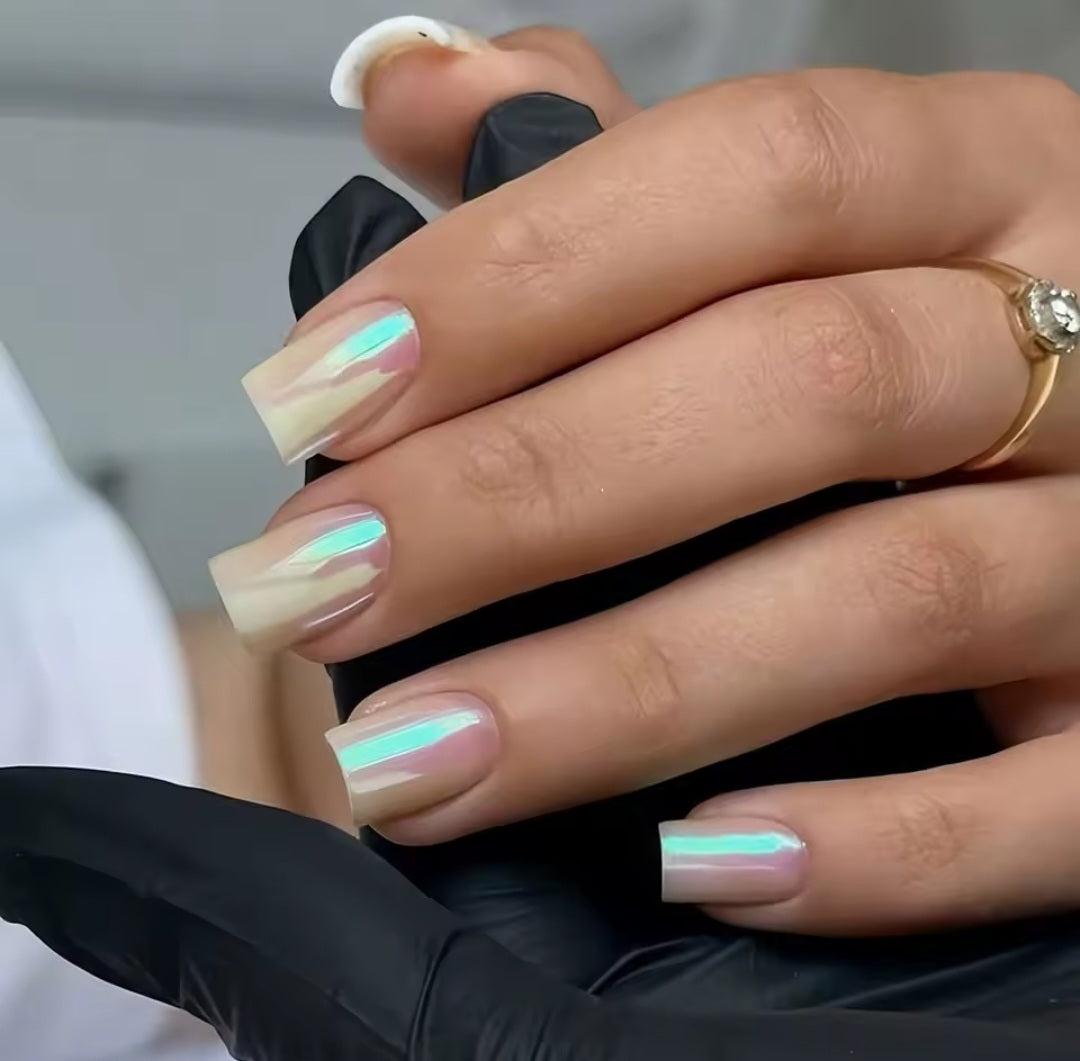 Glossy Tips- Natural chrome